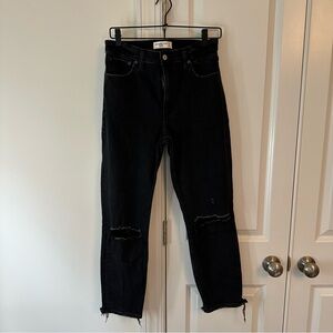 Abercrombie & Fitch Black Mom High Rise Jeans